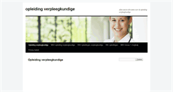 Desktop Screenshot of opleidingverpleegkundige.info